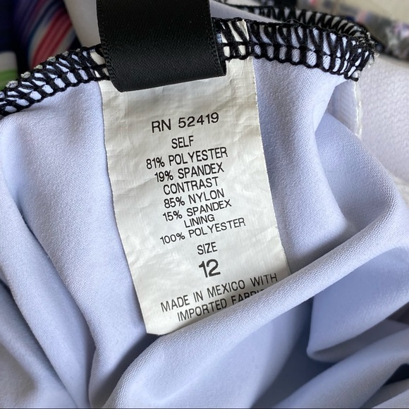 La Blanca Diagonal Stripe Ornamental Halter Tankini Suimsuit Top - Picture 9 of 11